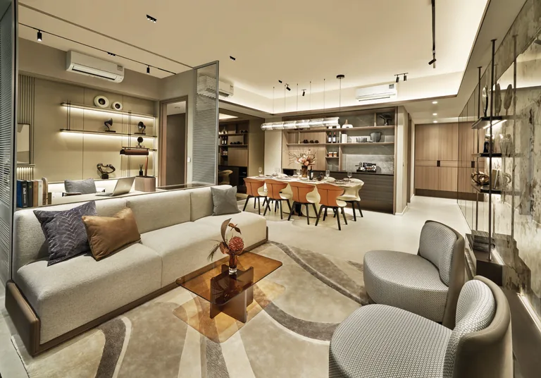 Lucerne Grand living and dining interior — artist's impression