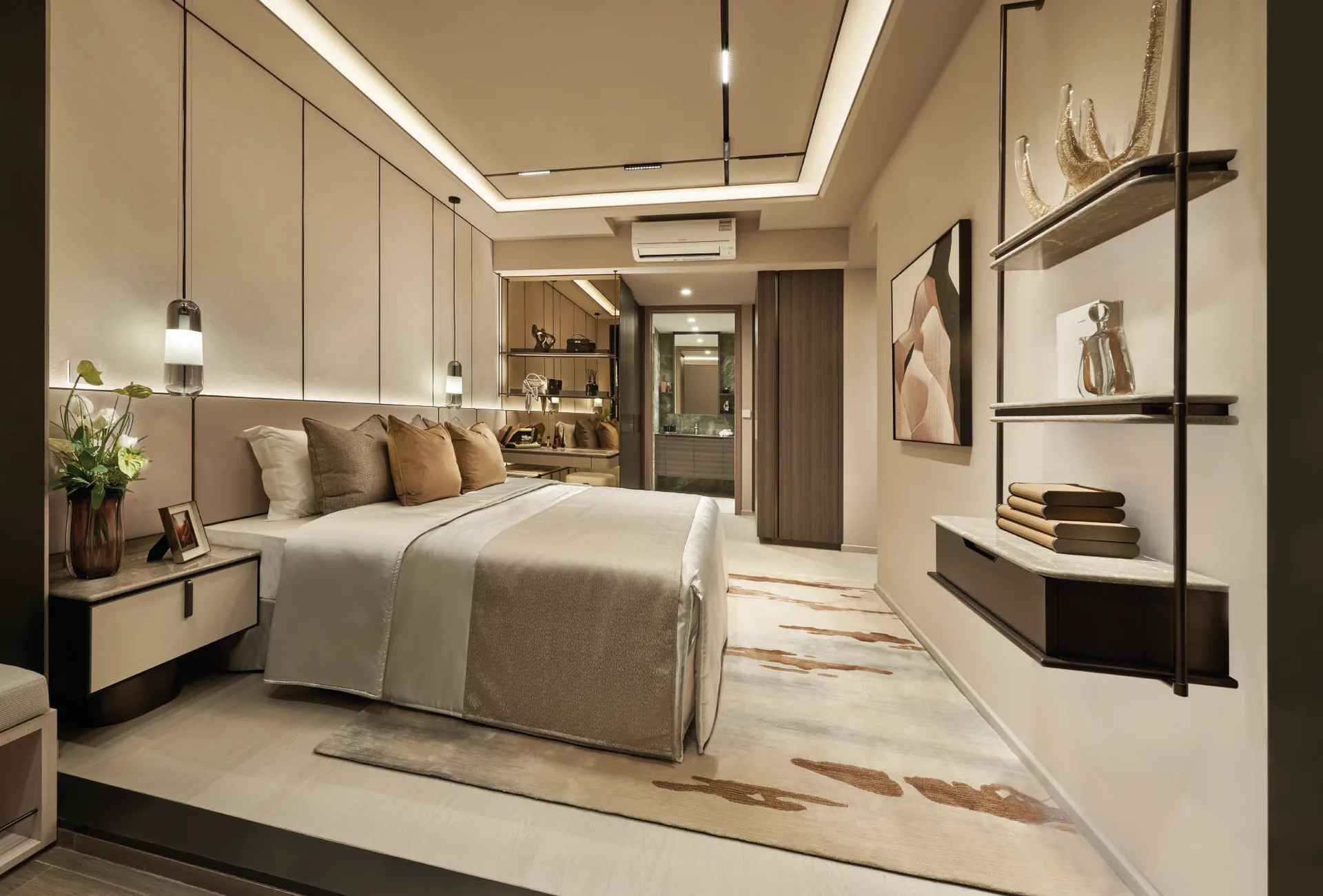 Lucerne Grand master bedroom interior — artist's impression